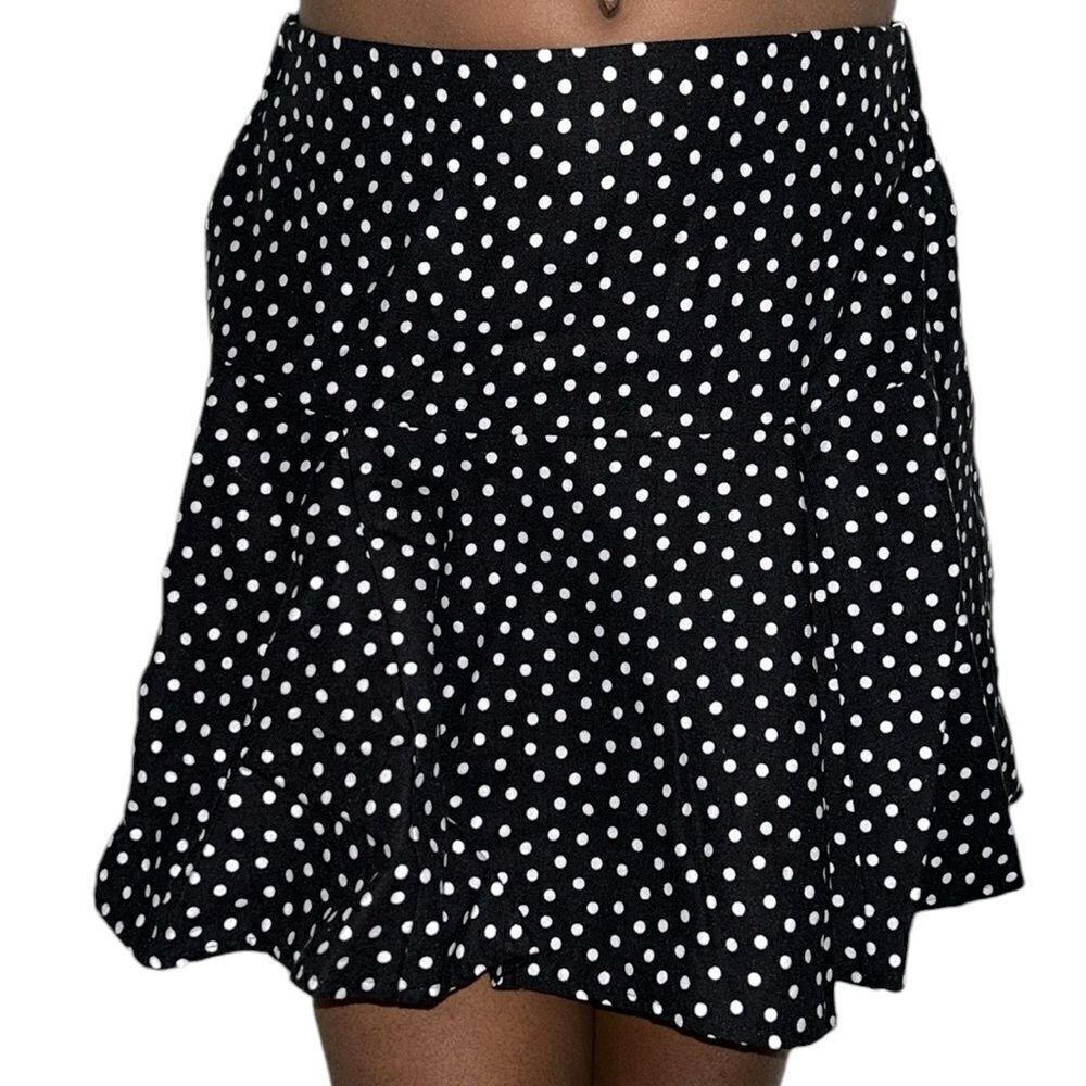 Zara Girls Polka Dot Mini Black & White Skirt(Size 11-12yrs)
